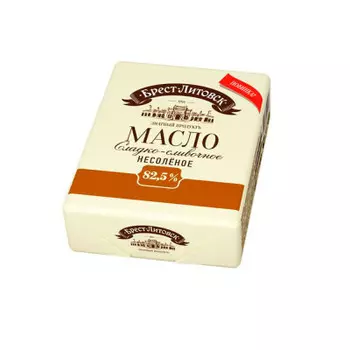 Масло сливочное Брест-Литовское 180г 82,5% Савушкин продукт
