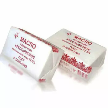 Масло сливочное крестьянское 100 г 72,5% брянский мк