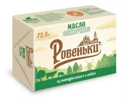 Масло сливочное крестьянское 170г 72,5% ровеньки
