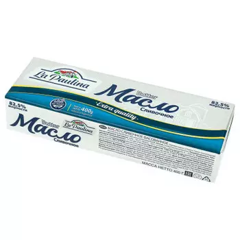 Масло сливочное La Paulina 400г 82,5% аргентина