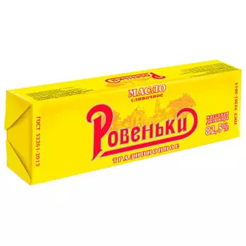 Масло сливочное традиционное 450г 82,5% фольга ровеньки