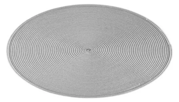 Мат на стол круг серый 38 см dm98060