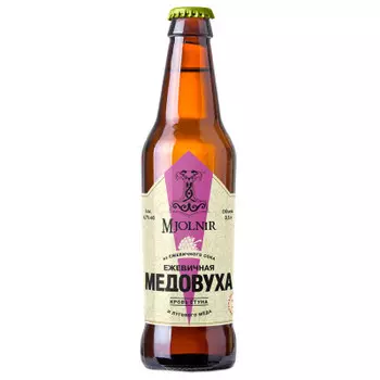 Медовуха Mjolnir 0,5л 4,7% Кровь Ётуна ежевичная ст/б