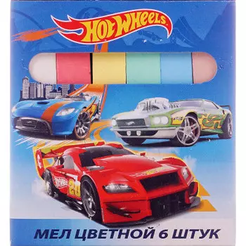 Мел цветной 6шт Centrum Hot Wheels 89102