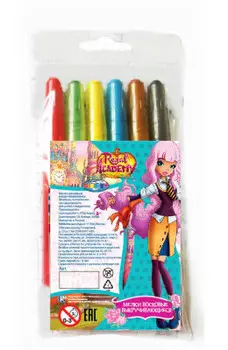 Мелки восковые 6шт центрум королевская академия 88410