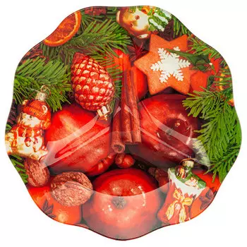 Менажница 25 см Lefard рождественская сказка 198-172