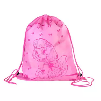 Мешок для сменной обуви феникс+ собачка с бантиком 34 х42 см 1 отделение 62499