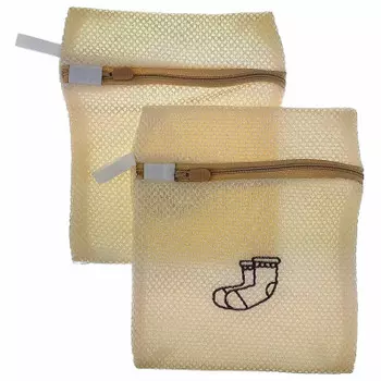 Мешок для стирки носочно-чулочных изделий 18*22 см бежевый