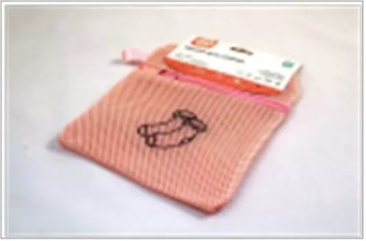 Мешок для стирки носочно-чулочных изделий 18*22 см розовый