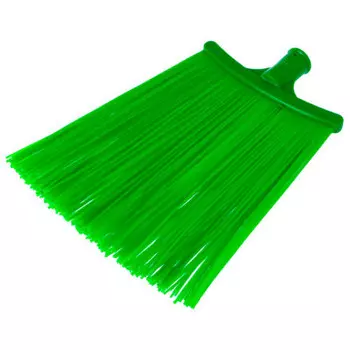Метла синтетическая плоская зеленая