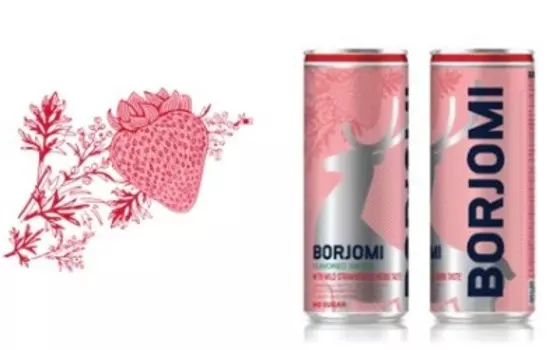 Мин.вода боржоми 0,33л земляника полынь ж/б