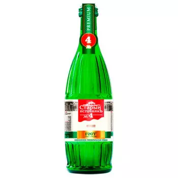 Минеральная вода Старый источник №4 0,5л элита ст/б