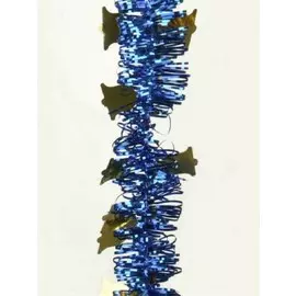 Мишура морозко колокольчики-2 75 ммх2.7 м золото/синий м1422