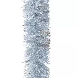 Мишура морозко праздничная 125 ммх2м голография серебро м1060