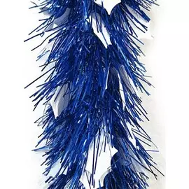 Мишура морозко зимняя 120 ммх2м белый/синий м0304