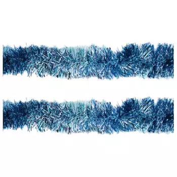 Мишура с коротким ворсом там-там d5х180 см небесно-голубой my-118-5/1