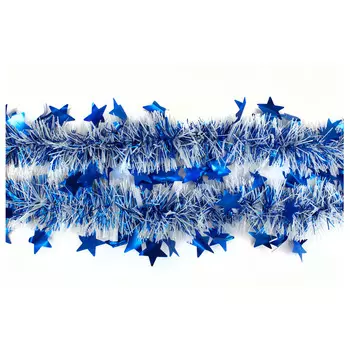 Мишура там там d7х180 см звездопад темно-синий my-8112