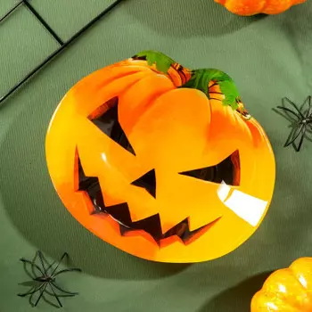 Миска 15, 9*13, 5*3.3 см тыква резная желтый 6073470