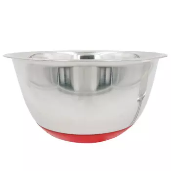 Миска 22см Unigood глубокая красное противоскользящее дно vk4004as