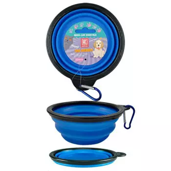 Миска для животных Европа 13.5 x5cm синий f8506
