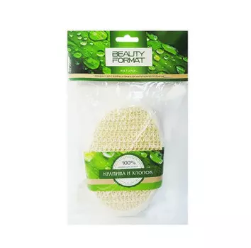 Мочалка Beauty Style брус овал крапива хлопок 45587-4002