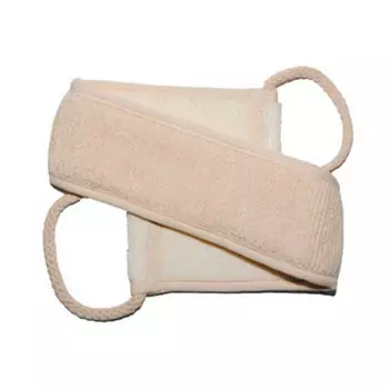 Мочалка Beauty Style длинная с ручками светлая 58710