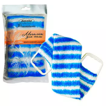 Мочалка д/тела антелла премиум массажная жесткая