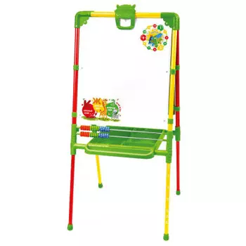 Мольберт двусторонний ника желто-красный м2/сф2