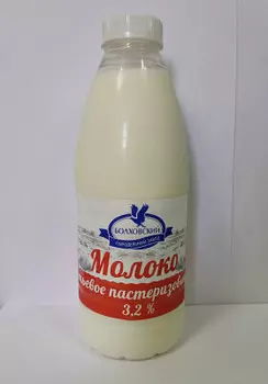 Молоко 0,9л 3,2% пл/б Болховский сз