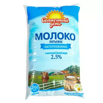 Молоко 1л 2,5% Болховский сз