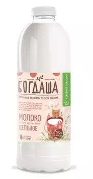 Молоко богдаша 1, 5 л 3, 4-6% отборное пл/бут