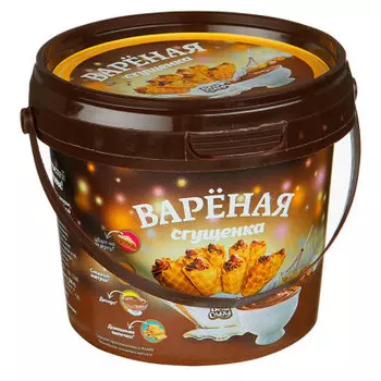 Молоко сгущенное белла слада 400 г 12% вареное с сахаром ведро