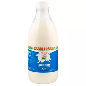 Молоко Щедрая буренушка 0, 9 л 3, 2% пл/бут