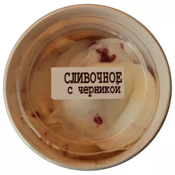 Мороженое angelato 120 г сливочное с черникой