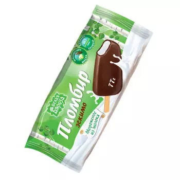 Мороженое белая бяроза 77г пломбир эскимо в шоколадной сливочной глазури