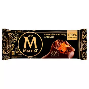 Мороженое магнат горький шоколад и апельсин 73г эскимо