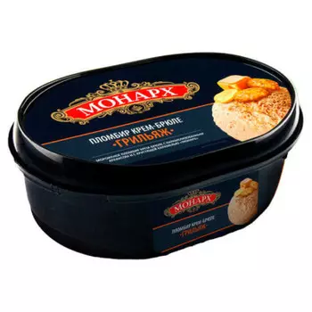 Мороженое монарх 460г пломбир грильяж крем брюле