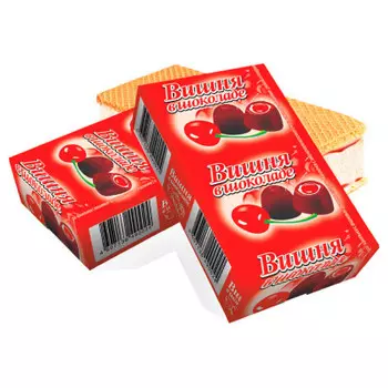 Мороженое пломбир 80 г вишня в шоколаде брикет империя холода