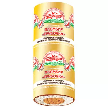 Мороженое свитлогорье 80 г трубочка пломбир золотая ириска