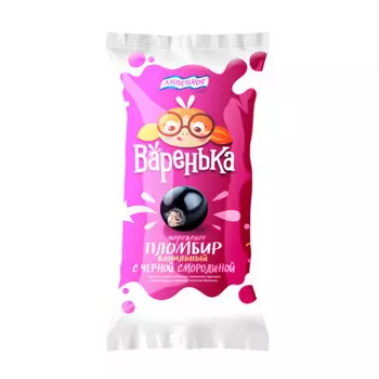 Мороженое варенька 70г пломбир черная смородина