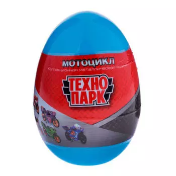 Мотоцикл Технопарк металл 7см в яйце