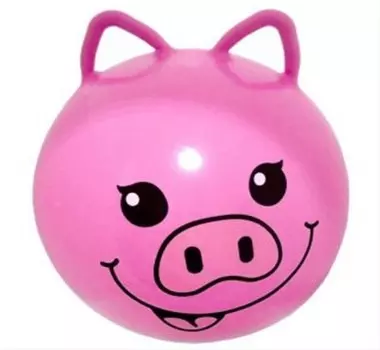 Мяч гимнастический моби кидс хрюша 50см с ушками 635194