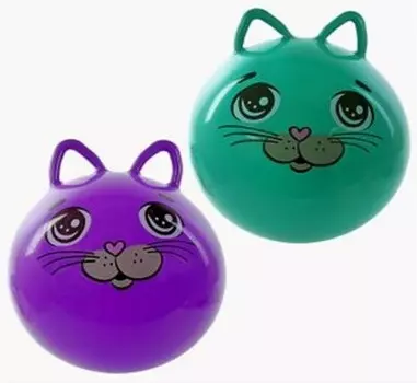 Мяч гимнастический моби кидс котенок 50см с ушками в ассортименте 635588