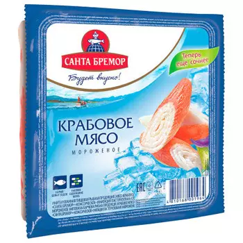 Мясо крабовое 200г Бремор