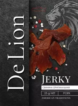 Мясо сушеное де лион 25 г свинина оригинальная