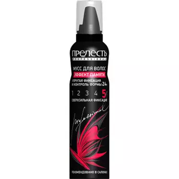 Мусс для укладки волос Прелесть профессионал 160мл эффект памяти