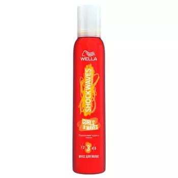Мусс для волос велла Schockwaves 200мл кудри и локоны 3