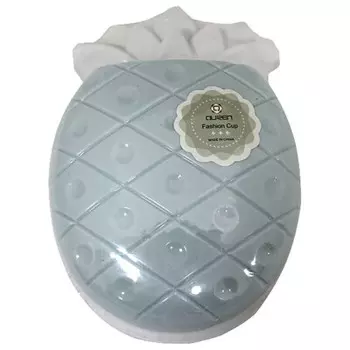 Мыльница 11,7*11*5,5см Absolut Home закрытая ананас голубая 2549