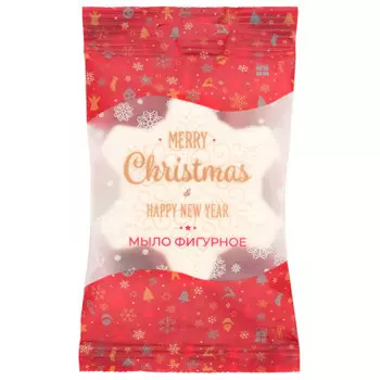 Мыло экстра 60 г снежинка красное