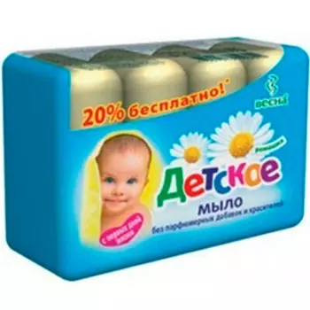 Мыло детское 4*75 г ромашка